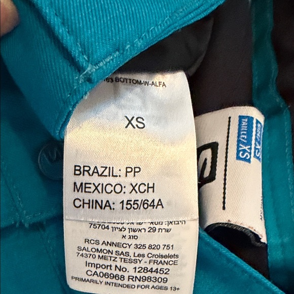 Salomon Turquoise Ski Pants - Picture 7 of 7